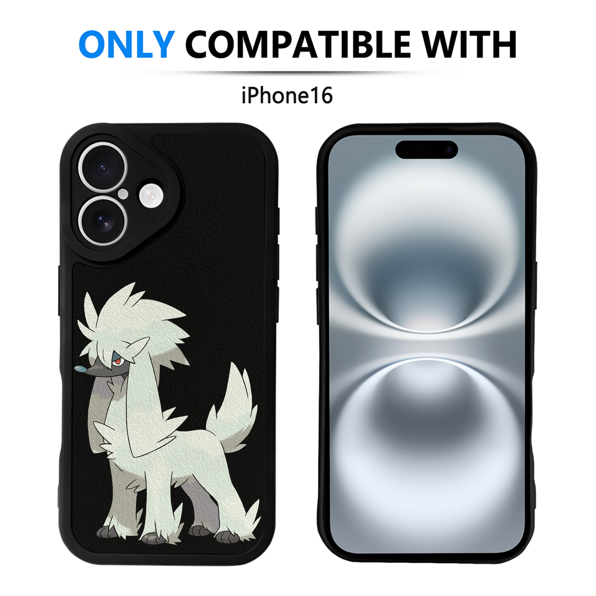 （画像用） ポケットモンスター Pokémon 【iPhone 16シリーズ対応】シリコンスマホケース（レザー調） 材質：シリコン